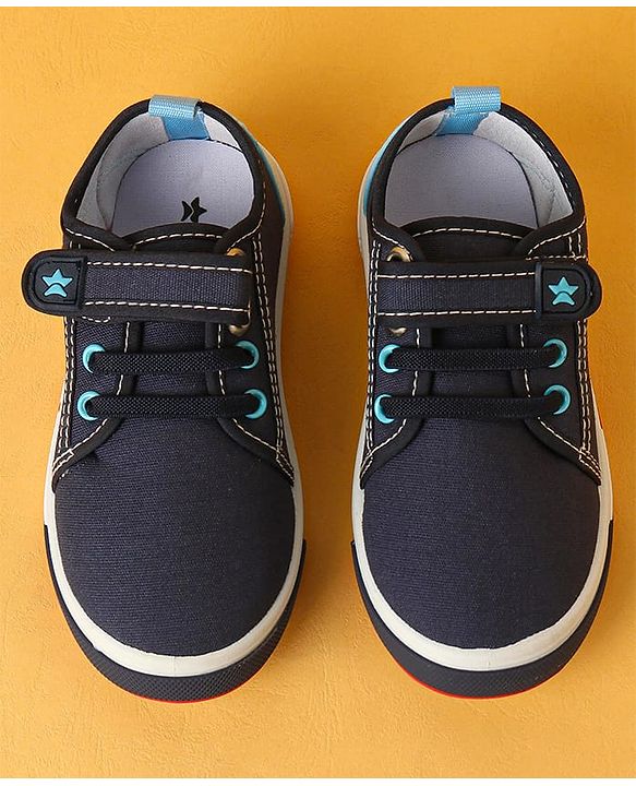 Cute Walk by Babyhug Velcro Closure Casual Shoes - Navy Blue
