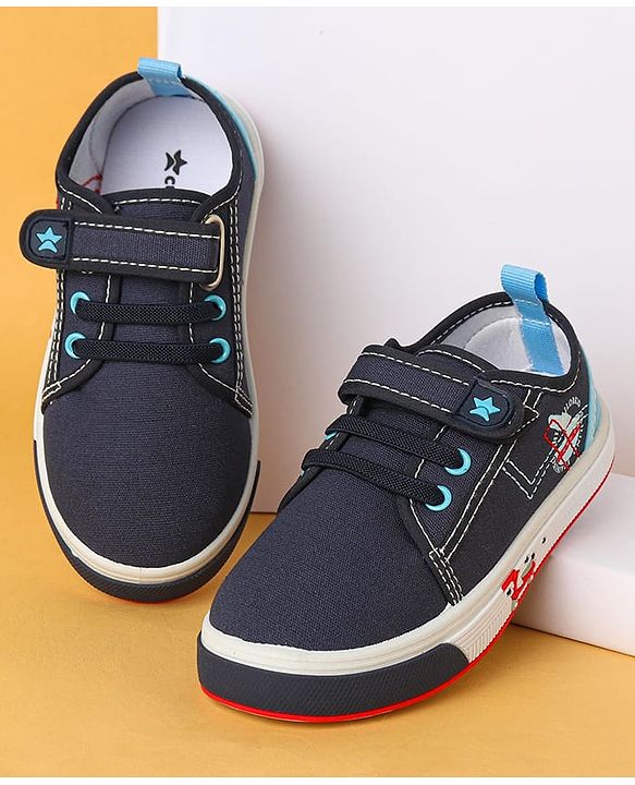 Cute Walk by Babyhug Velcro Closure Casual Shoes - Navy Blue