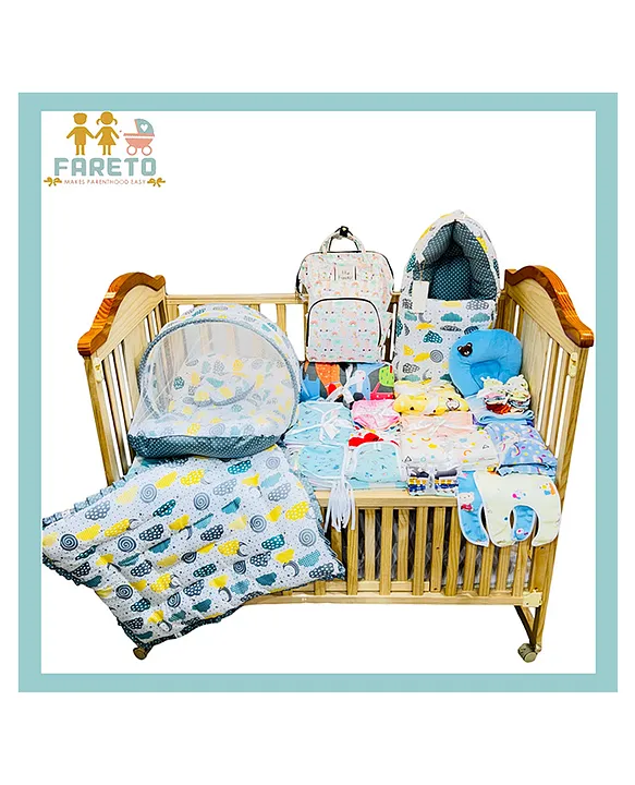 Fareto New Born Baby Premium Quality Winter and Semi Winter Season Hospital  Essentials 73 in (0-6 Months) Nursery Bag