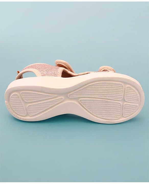 Cute Walk by Babyhug Sandals with Velcro Closure - Dark Pink