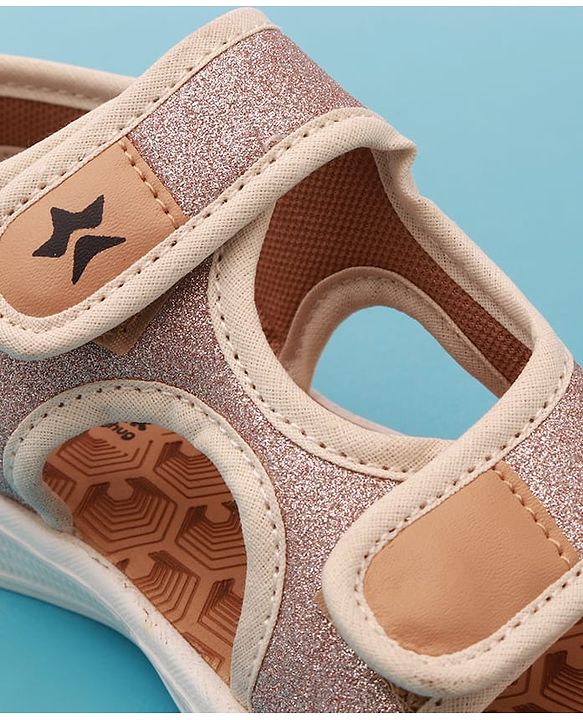 Cute Walk by Babyhug Sandals with Velcro Closure - Dark Pink