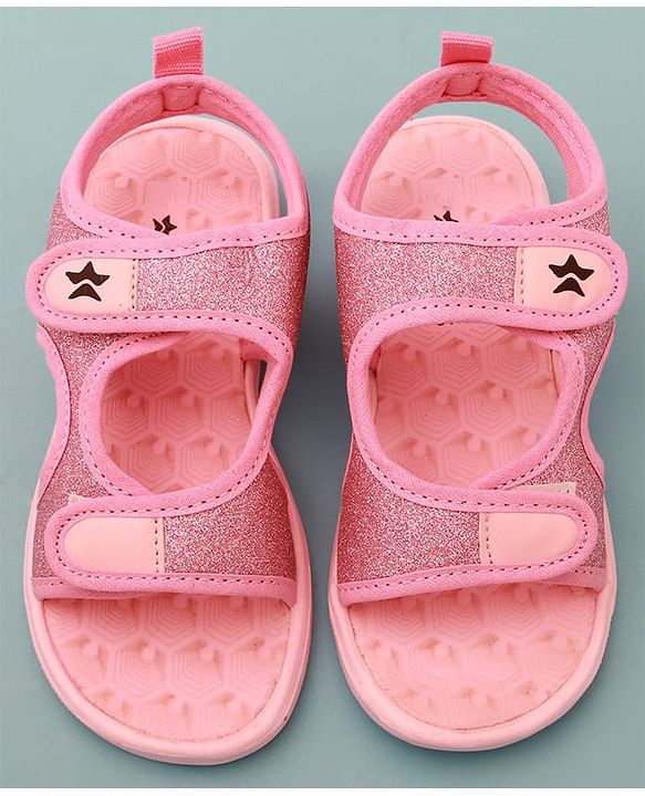Cute Walk by Babyhug Sandals with Velcro Closure - Beige
