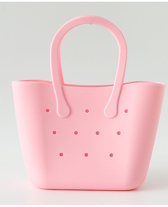 Babyhug Hand Bag With Butterfly & Bow Applique Free Size - Pink