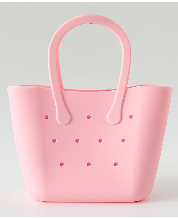 Babyhug Hand Bag With Butterfly & Bow Applique Free Size - Pink