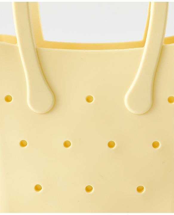 Babyhug Hand Bag With Floral & Bunny Applique Free Size - Beige