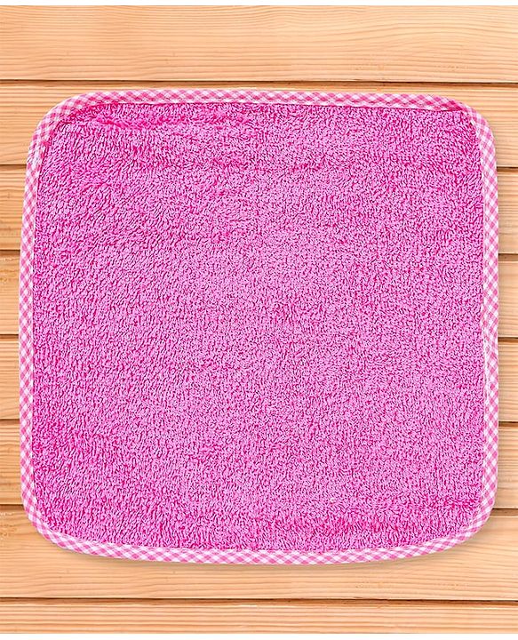 Babyhug 100% Cotton Terry Knit Solid Wash Cloths L 25 x B 25 cm Pack of 6 - Multicolor