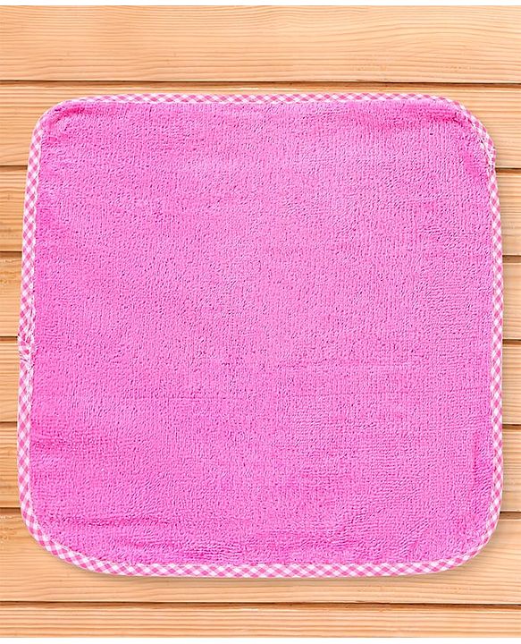 Babyhug 100% Cotton Terry Knit Solid Wash Cloths L 25 x B 25 cm Pack of 6 - Multicolor