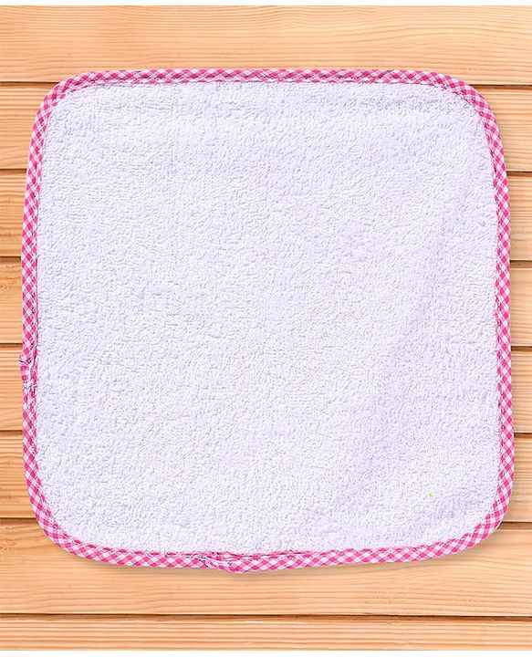 Babyhug 100% Cotton Terry Knit Solid Wash Cloths L 25 x B 25 cm Pack of 6 - Multicolor