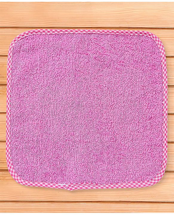 Babyhug 100% Cotton Terry Knit Solid Wash Cloths L 25 x B 25 cm Pack of 6 - Multicolor
