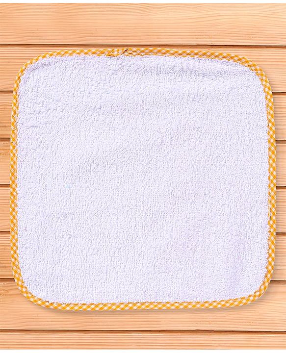 Babyhug 100% Cotton Terry Knit Solid Wash Cloths L 25 x B 25 cm Pack of 6 - Multicolor