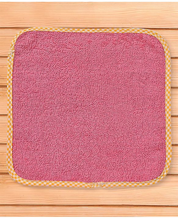 Babyhug Terry Knit Solid Wash Cloths Pack of 6 L 25 x B 25 cm - Multicolor