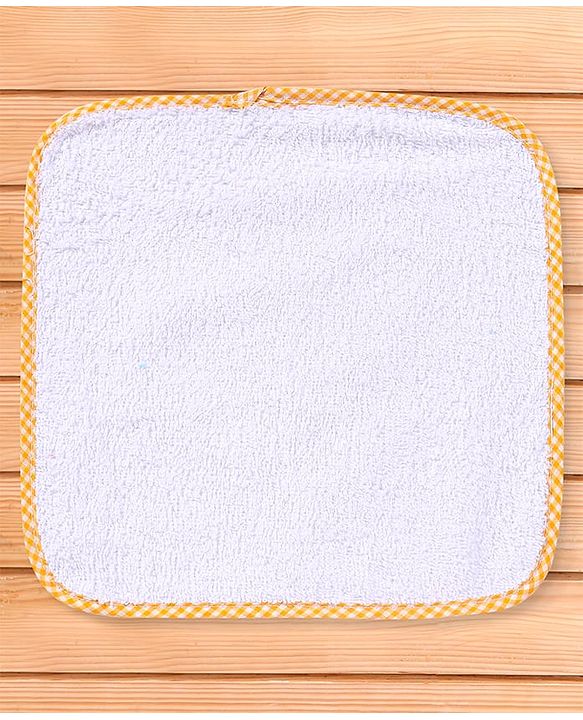 Babyhug Terry Knit Solid Wash Cloths Pack of 6 L 25 x B 25 cm - Multicolor