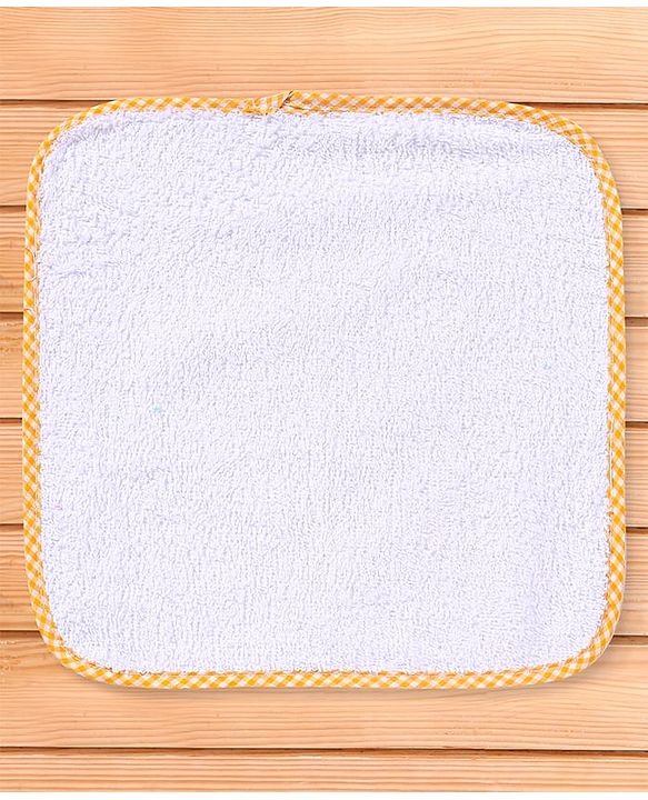 Babyhug Terry Knit Solid Wash Cloths Pack of 6 L 25 x B 25 cm - Multicolor