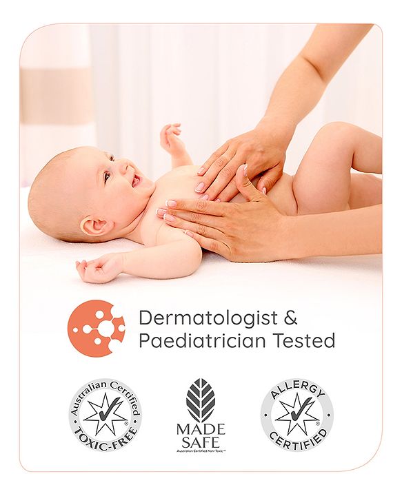 Babyhug Advanced Sensitive Peach Milk Body Lotion Extra Nourishing Formula For Sensitive Baby Skin Pack of 2 - 50 ml each