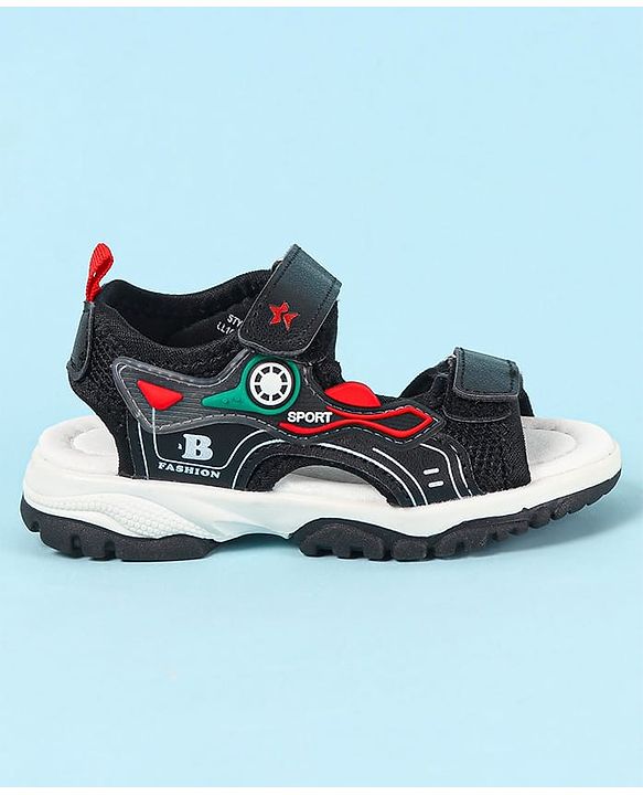 Cute Walk by Babyhug Velcro Closure Sandals With Applique- Navy Blue