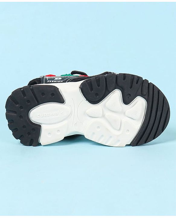 Cute Walk by Babyhug Velcro Closure Sandals With Applique- Navy Blue