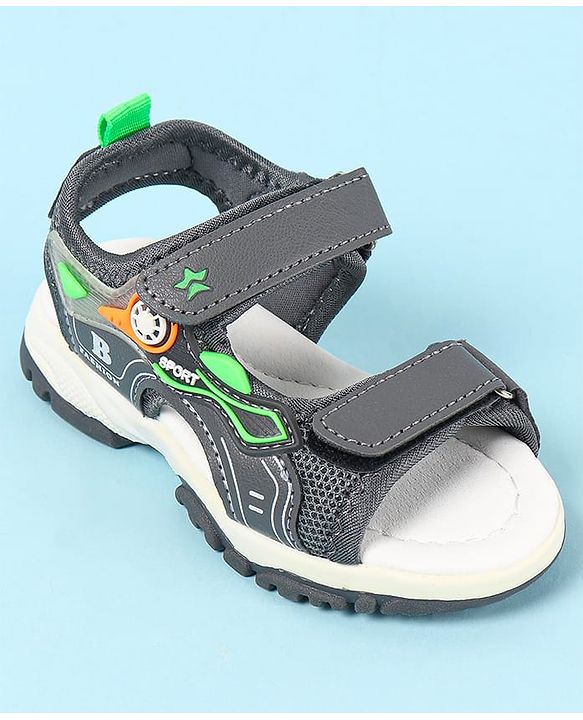 Cute Walk by Babyhug Velcro Closure Sandals With Applique- Navy Blue