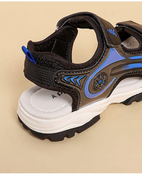 Pine Kids Velcro Closure Sandals - Black