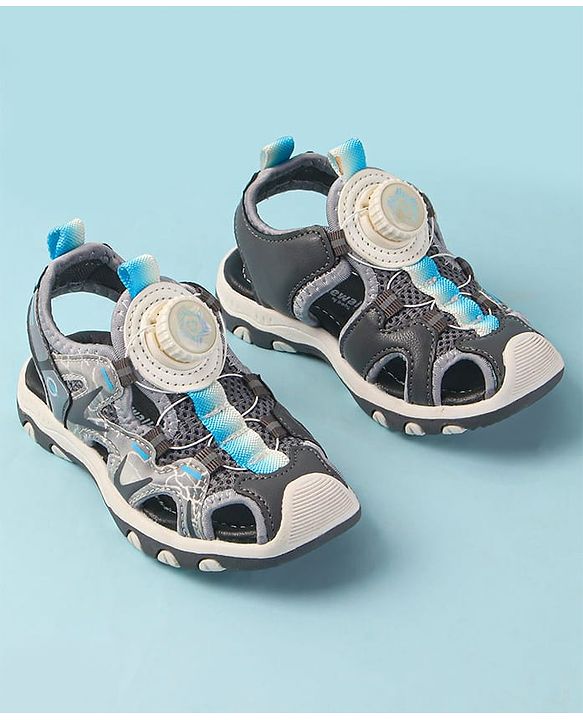 Cute Walk by Babyhug Slip On Sandals - Grey