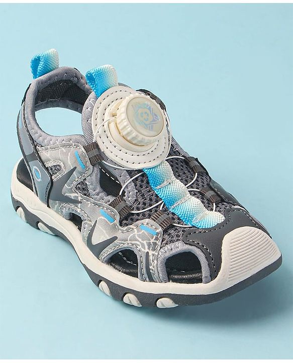 Cute Walk by Babyhug Slip On Sandals - Grey