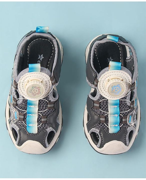 Cute Walk by Babyhug Slip On Sandals - Grey