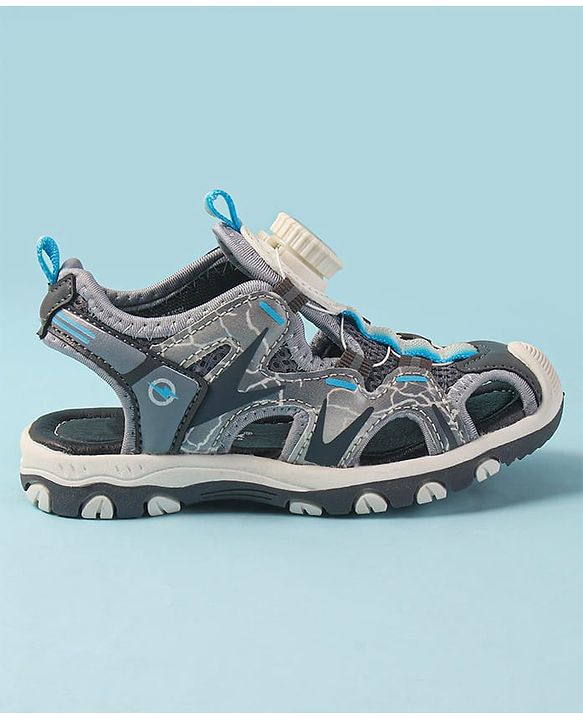 Cute Walk by Babyhug Slip On Sandals - Grey