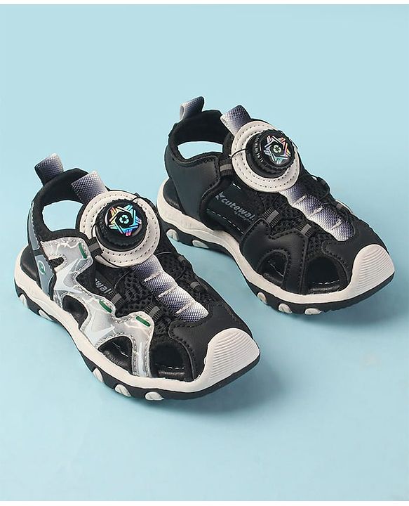 Cute Walk by Babyhug Slip On Sandals - Grey