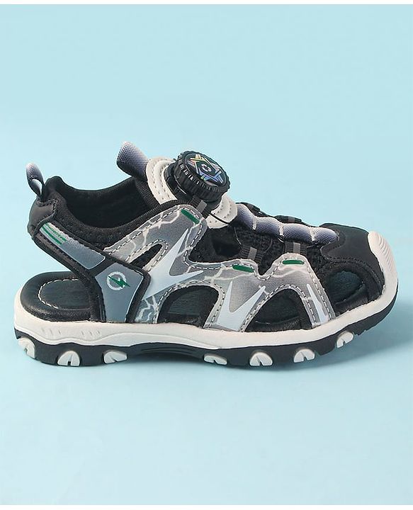 Cute Walk by Babyhug Slip On Sandals - Grey