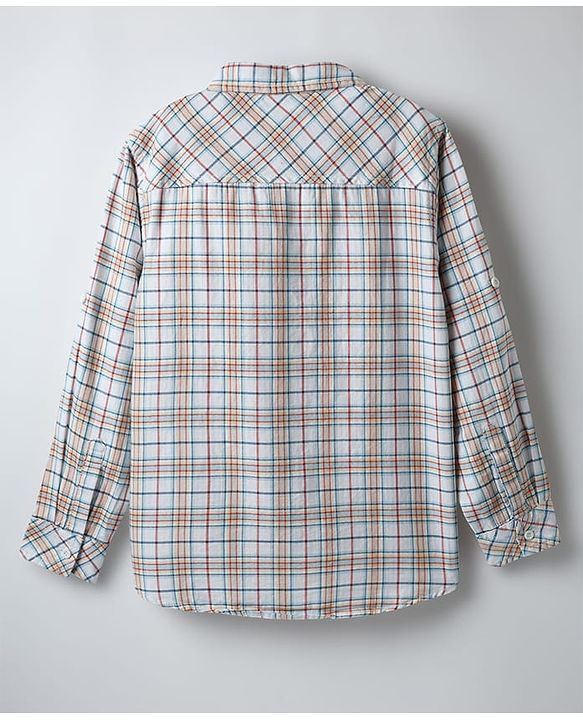 Pine Kids Cotton Woven Full Sleeves Checkered Shirt - Multicolour