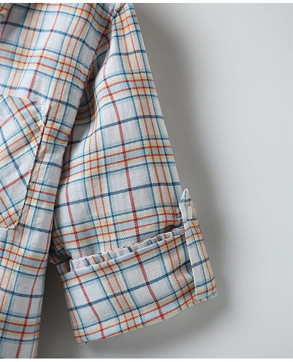 Pine Kids Cotton Woven Full Sleeves Checkered Shirt - Multicolour