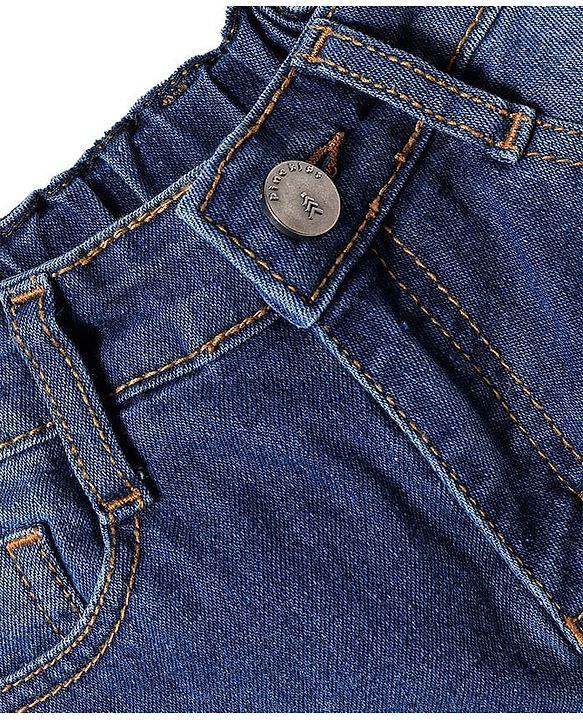 Pine Kids Cotton Woven Knee Length Solid Color Shorts - Navy Blue