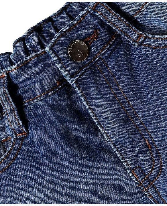 Pine Kids Cotton Woven Knee Length Solid Color Shorts - Navy Blue