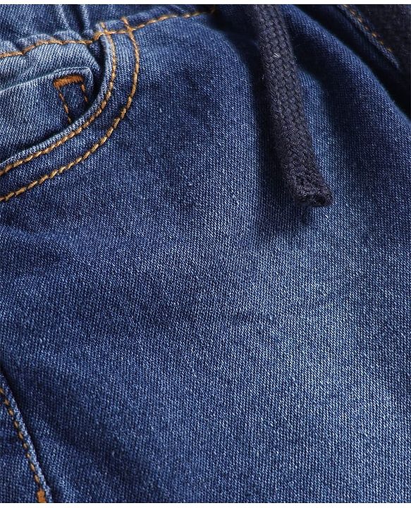 Pine Kids Woven Knee Length Solid Color Shorts - Navy Blue