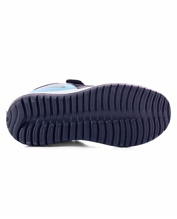 Pine Kids Velcro Closure Sports Shoes with Stripes - Black & Gold