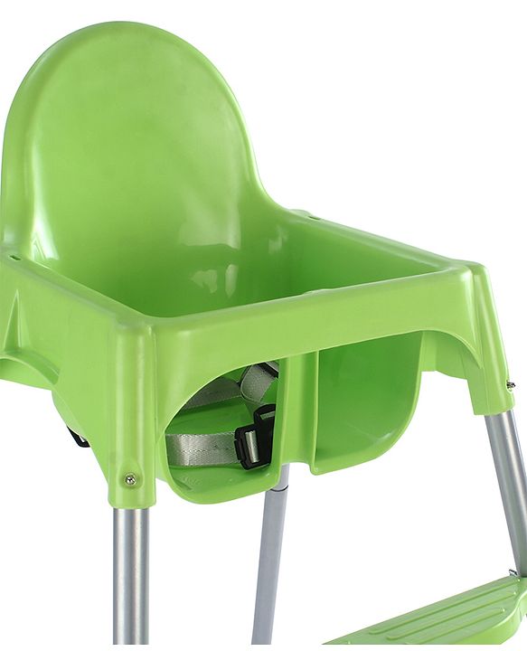 Babyhug Multi-functional Highchair & Convertible Feeding Chair | Removable Feeding Tray| Adjustable Footrest| Safety Harness| Anti-skid Base| Easy Assembly| Easy Cleaning| 6 Months to 3 Years - Blue