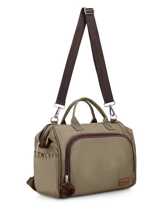 Babyhug 3-in-1 Diaper Bag Multifunctional Tote Sling & Backpack for Travel  - Brown