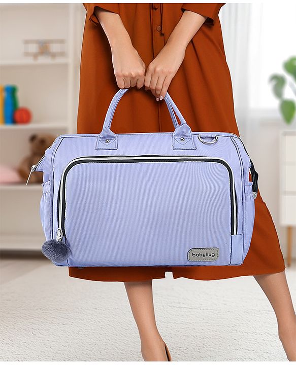 Babyhug 3-in-1 Diaper Bag Multifunctional Tote Sling & Backpack for Travel  - Brown