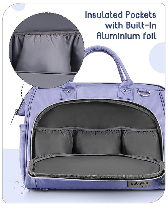 Babyhug 3-in-1 Diaper Bag Multifunctional Tote Sling & Backpack for Travel  - Brown