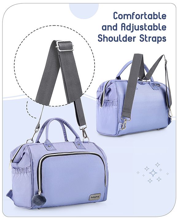 Babyhug 3-in-1 Diaper Bag Multifunctional Tote Sling & Backpack for Travel  - Brown