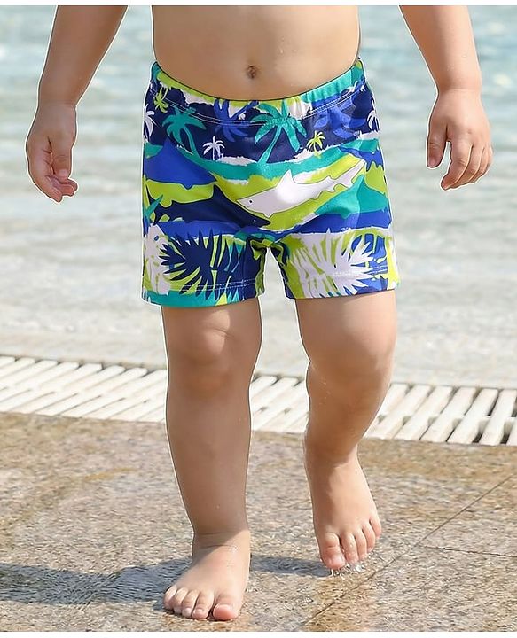 Babyhug Cotton Swimming Trunk - Blue