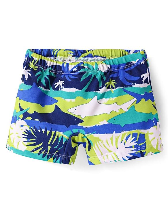 Babyhug Cotton Swimming Trunk - Blue