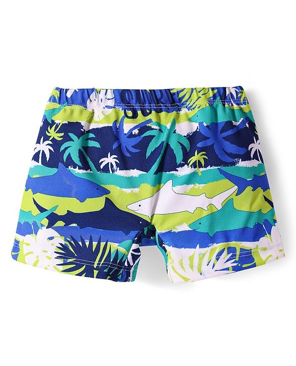 Babyhug Cotton Swimming Trunk - Blue