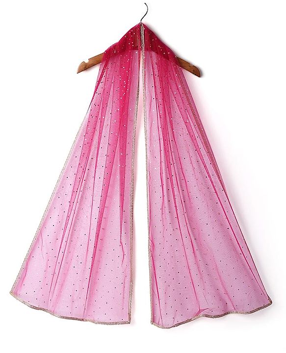 Pine Active Woven Sleeveless Lehenga Choli Set With Sequin Detailing & Floral Embriodery - Pink