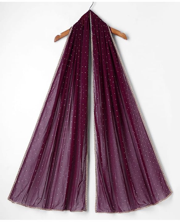 Pine Kids Woven Sleeveless Kurti Salwar Set With Foil Print & Dupatta - Wine