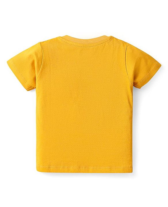 Babyhug Cotton Knit Half Sleeves T-Shirts With Animal & Vehicle Print Pack Of 3 - Red & Blue