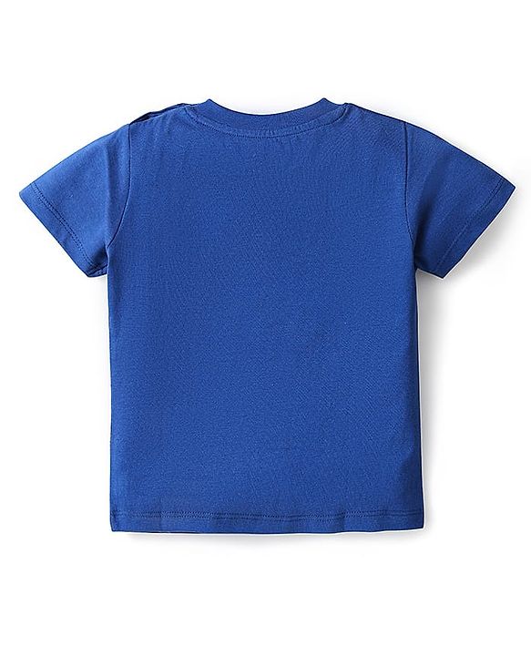 Babyhug Cotton Knit Half Sleeves T-Shirts With Animal & Vehicle Print Pack Of 3 - Red & Blue