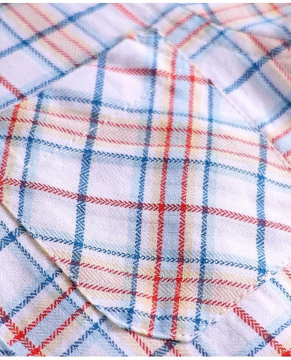 Babyhug Cotton Woven Half Sleeves Checks Shirt - Multicolour