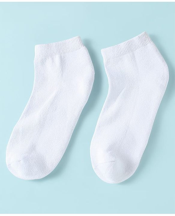 Pine Kids Knit Low Ankle Length School Socks Pack of 3 - White