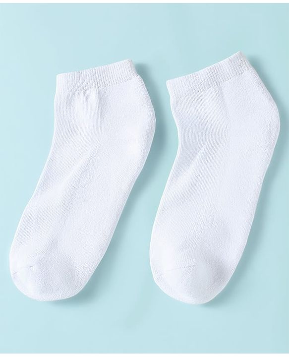 Pine Kids Knit Low Ankle Length School Socks Pack of 3 - White