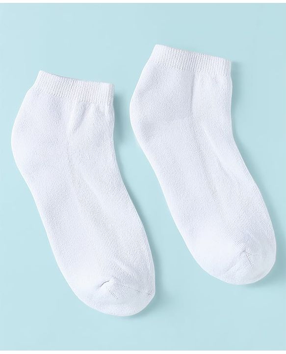 Pine Kids Knit Low Ankle Length School Socks Pack of 3 - White